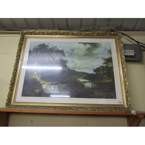 1103 - LARGE GILT F&G PRINT