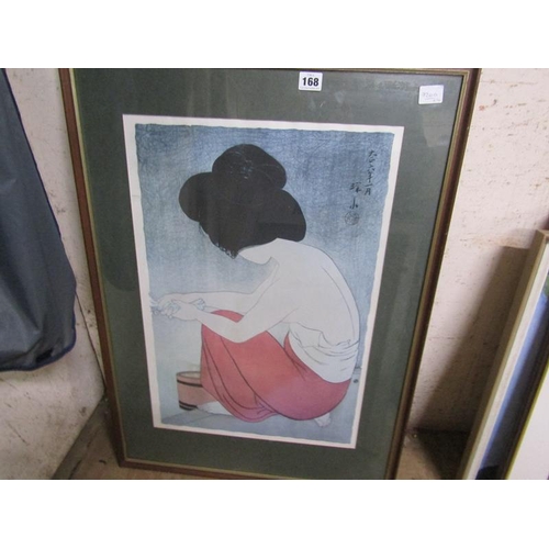 168 - COLLECTION OF FRAMED AND UNFRAMED OILS AND ORIENTAL PRINT