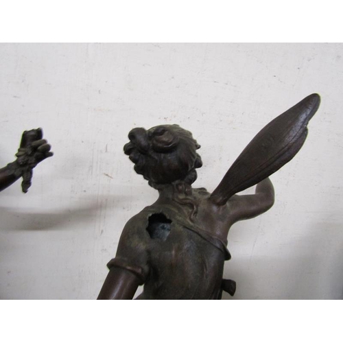 3 - TWO LATE 19C SPELTER FIGURES