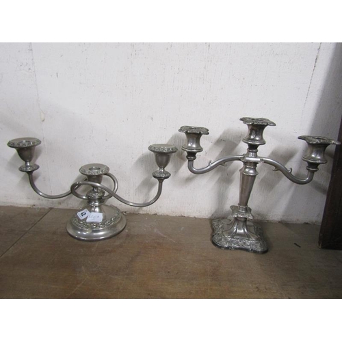 42 - PLATED CANDELABRA