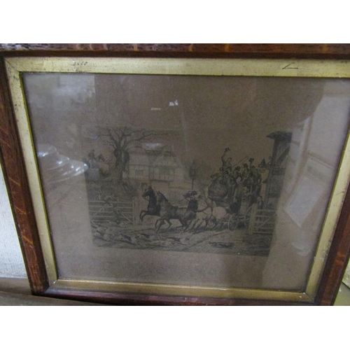 55 - ANTIQUE ENGRAVINGS; PENCIL DRAWING