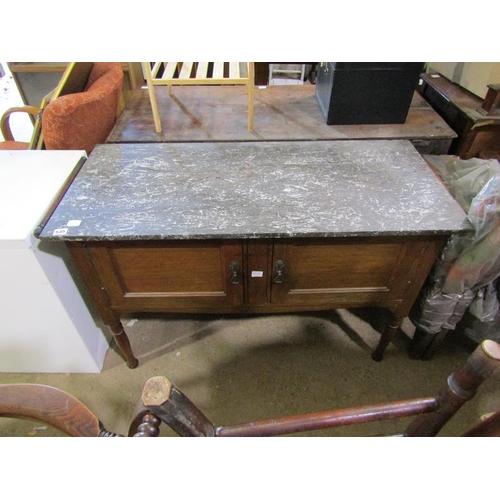 535 - EDWARDIAN MARBLE TOP WASHSTAND