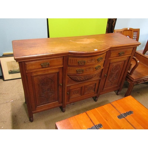 590 - VICTORIAN WALNUT SIDEBOARD