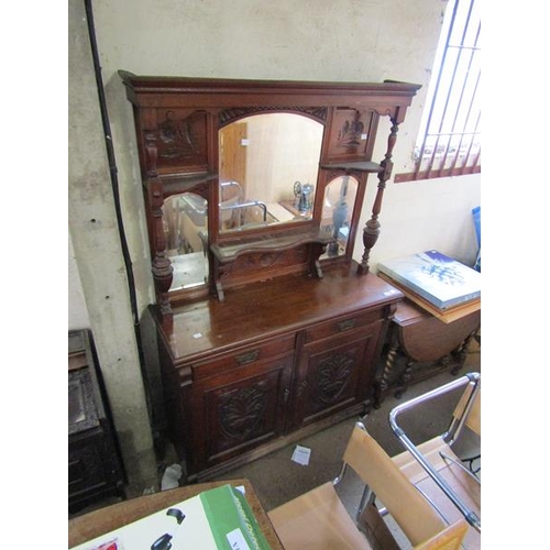 603 - VICTORIAN MIRRORBACK SIDEBOARD