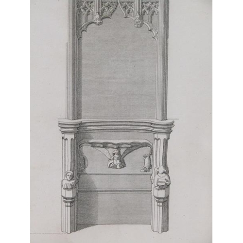 1123 - GLAZED OXFORD FRAME CONTAINING A B&W PRINT OF A THRONE CHAIR, 36CM X 13CM