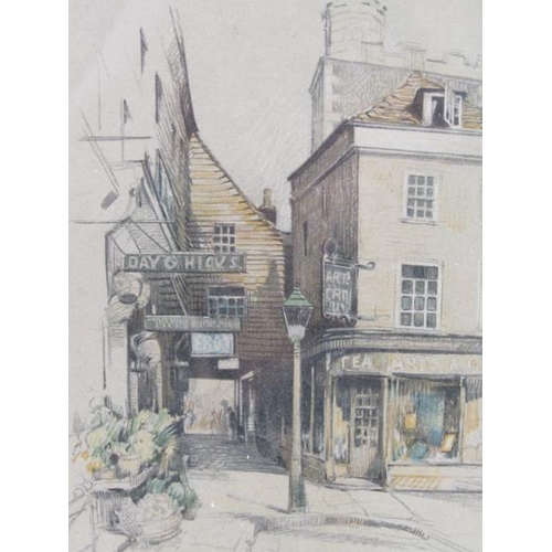 1167 - TWO F/G B&W ENGRAVINGS - THE OLD CURIOSITY SHOP & WINCHESTER, F/G, 19CMX 13CM