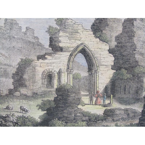 1173 - LONDON WOOD 1949 EATON COLLEGE - MINIATURE WATERCOLOUR; COLOURED PRINT - ST MARY'S CHAPEL HASTINGS