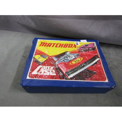 1196 - MATCHBOX CARRY CASE AND DIECAST VEHICLES - CASE 35cms W