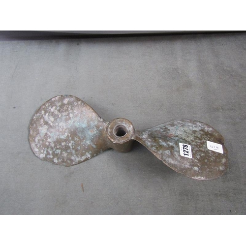 1278 - CAST METAL PROPELLER - 43cms W