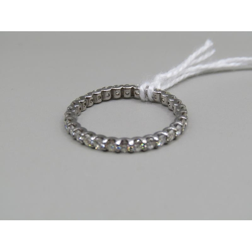 1514 - GOLD DIAMOND FULL ETERNITY RING SIZE O