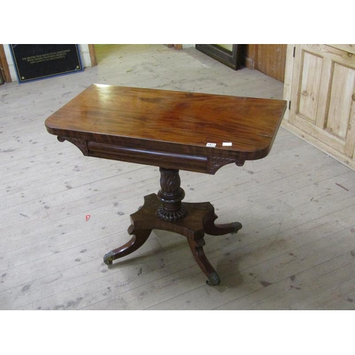 1911 - REGENCY FOLD OVER MAHOGANY CARD TABLE