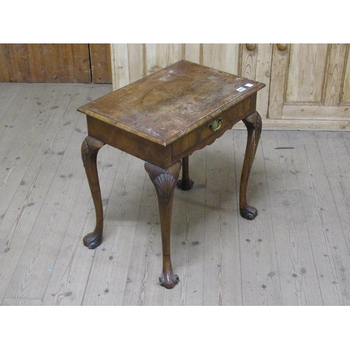 1913 - EARLY 20C WALNUT VENEERED TABLE