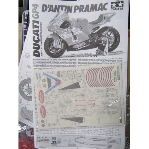 1217 - TAMIYA MODEL KITS - RACING MOTORBIKES