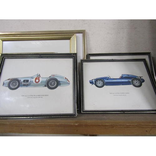 137 - VINTAGE MOTOR RACING PRINTS