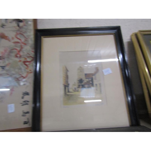 140 - FRAMED COLOURED AND SIGNED ENGRAVINGS ANTHONY HALL