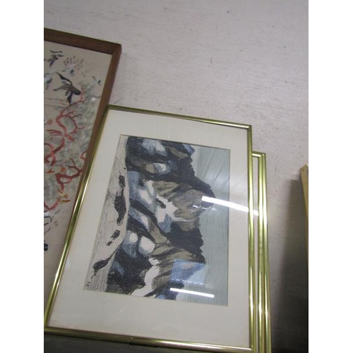 140 - FRAMED COLOURED AND SIGNED ENGRAVINGS ANTHONY HALL