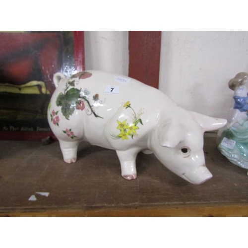 7 - LARGE CERAMIC PIG