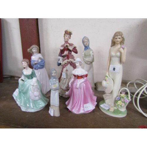 8 - QTY OF PORCELAIN FIGURINES