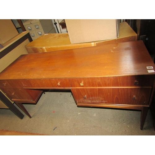 581 - TEAK DRESSING TABLE