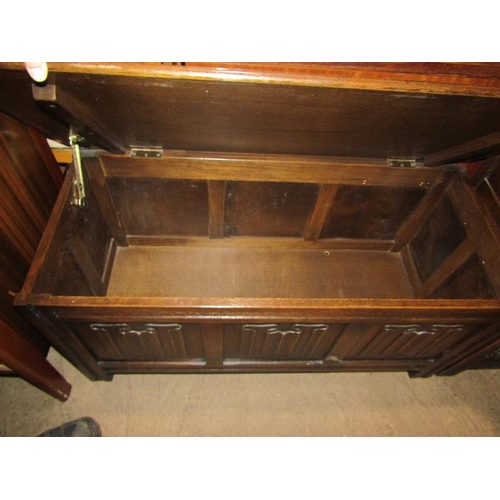 627 - OAK BLANKET CHEST