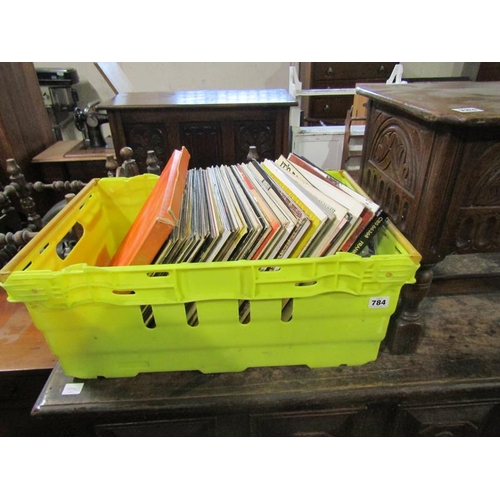 784 - BOX OF RECORDS