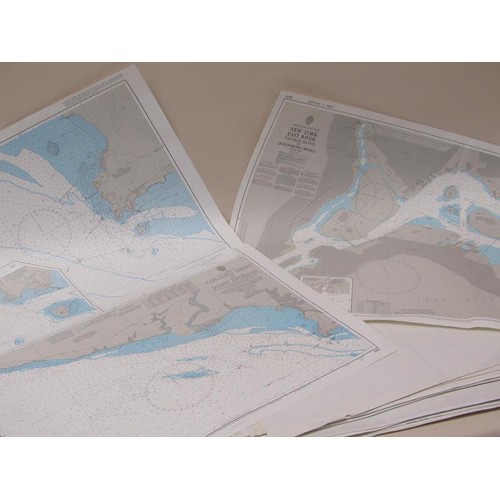 1154 - COLLECTION OF APPROX 50 NAVIGATIONAL CHARTS - VARIOUS WORLD WIDE LOCATIONS