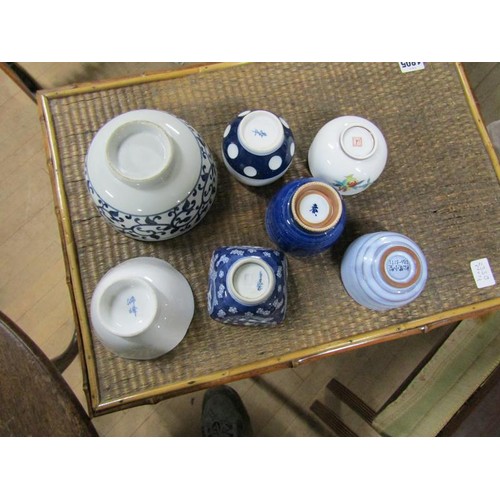 121 - BOX OF ORIENTAL PORCELAIN TO INC. COFFEE SERVICE