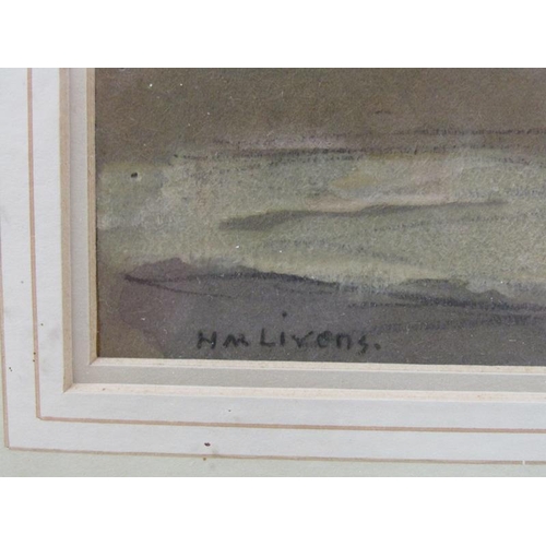 1202 - H M Livens - Railway Bridge, Hemel Hempstead carrying the Nickey Line, signed watercolour, framed an... 