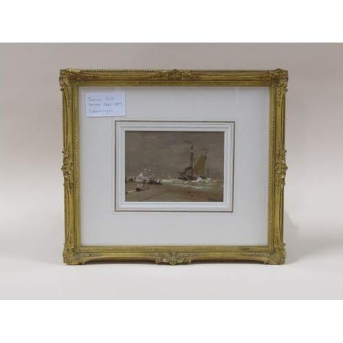 1223 - A pair, Thomas Bush Hardy 1842/1897 - Margate & Scheveningen, watercolours, signed and titled, frame... 