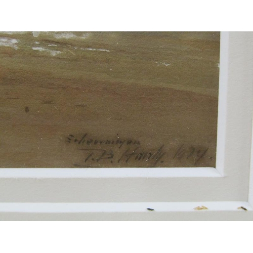 1223 - A pair, Thomas Bush Hardy 1842/1897 - Margate & Scheveningen, watercolours, signed and titled, frame... 