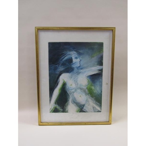 1271 - Lepeschkin, Lalla 1937 - In motion, mono type print, signed and titled in pencil, framed and glazed,... 