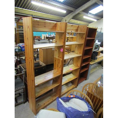 845 - THREE MODERN SHELF UNITS