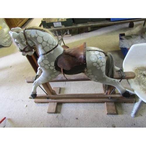 846 - VINTAGE ROCKING HORSE