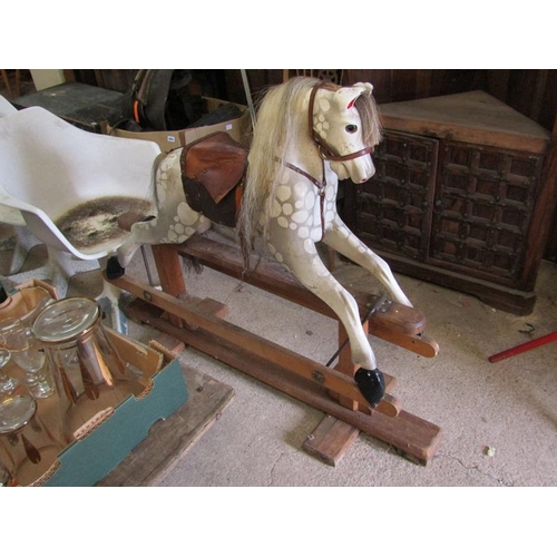 846 - VINTAGE ROCKING HORSE