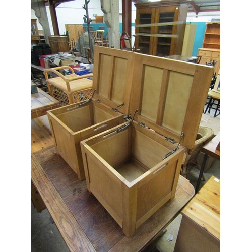 861 - TWO OAK BOXES