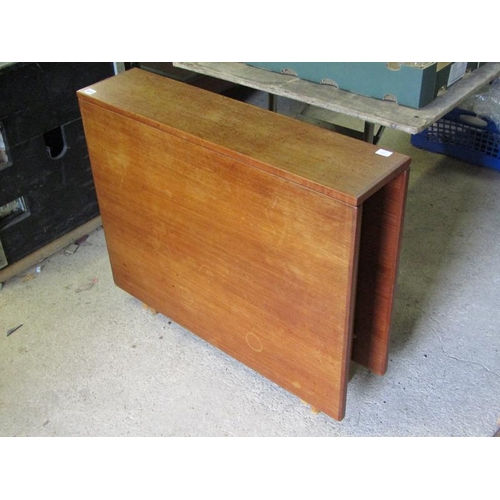 873 - TEAK DROP LEAF TABLE