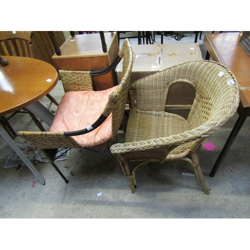 888 - TWO WICKER CHAIRS