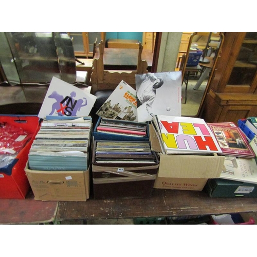 893 - THREE BOXES OF RECORDS