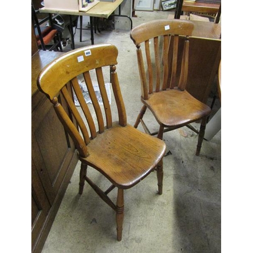 905 - TWO VICTORIAN SLAT BACK CHAIRS