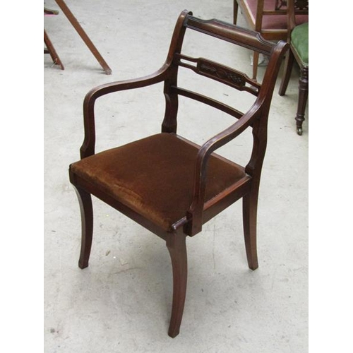 939 - EIGHT REGENCY STYLE DINING CHAIRS