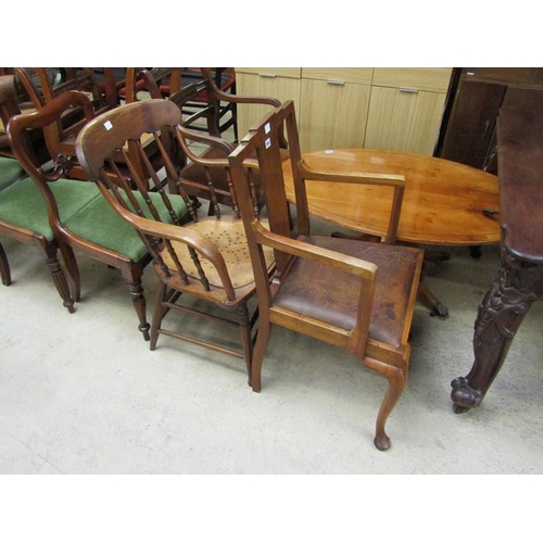 950 - FIVE MISC. DINING CHAIRS