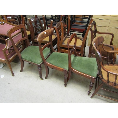 950 - FIVE MISC. DINING CHAIRS