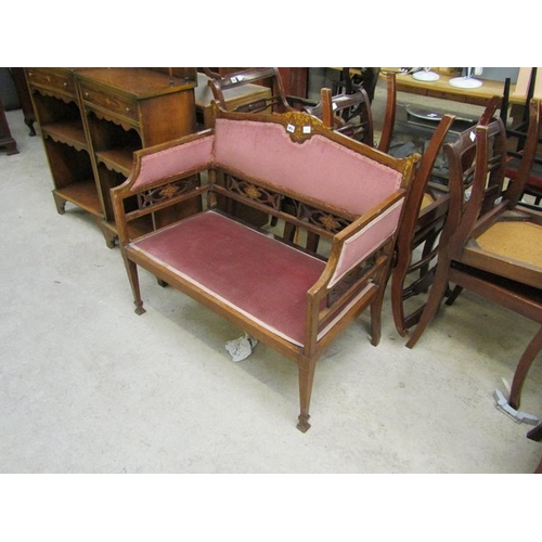 951 - EDWARDIAN INLAID SETTEE