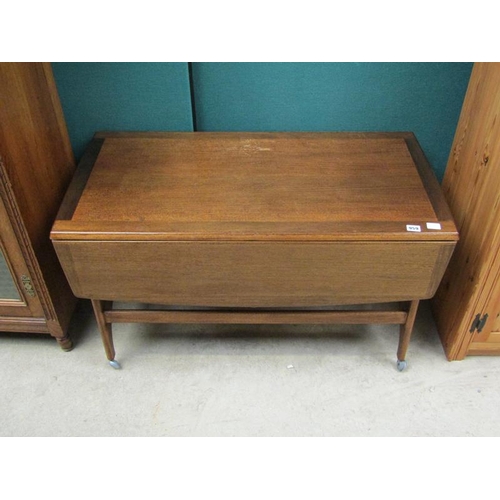 959 - TEAK DROP LEAF TROLLEY