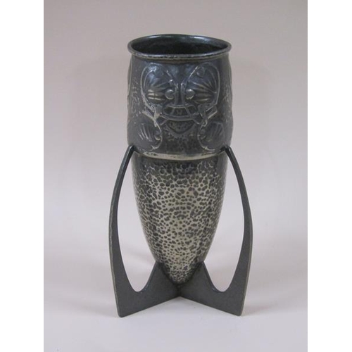 1343 - A Tudric Liberty & Co vase, no.0927, 29cm h.