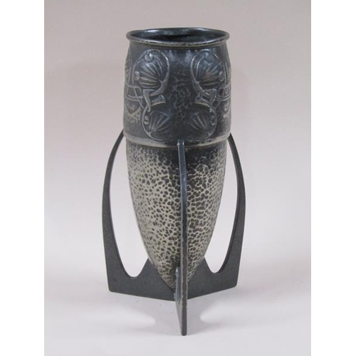 1343 - A Tudric Liberty & Co vase, no.0927, 29cm h.