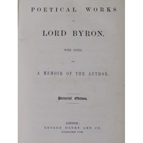 1386 - A book - The Poetical Works of Lord Byron with engravings by the first artists, with notes and a mem... 