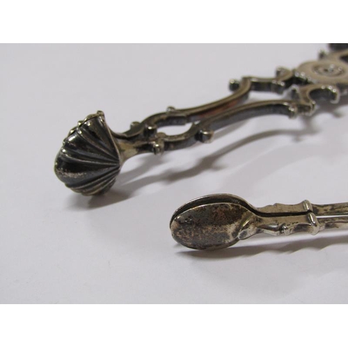 1635 - Two pairs of silver sugar nips, c.1750/60.