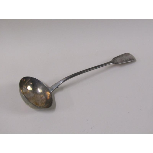 1757 - An early Victorian ladle, London 1842, 7.3ozt, 34cm l.