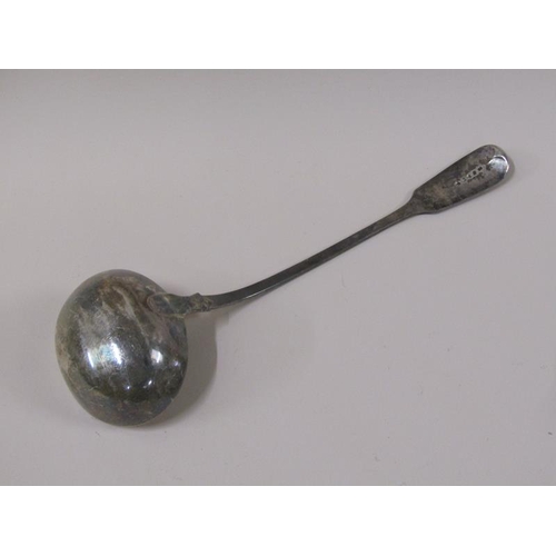 1757 - An early Victorian ladle, London 1842, 7.3ozt, 34cm l.